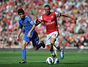 Arsenal V Chelsea 2012-13 Prints: Arsenal vs Chelsea: Clash between Kieran Gibbs and Oscar (2012-13)
