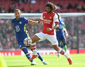 Arsenal V Chelsea - Pre Season Friendly 2021-22 Prints: Arsenal vs. Chelsea: Clash of Minds - Elneny vs. Ziyech