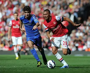 Arsenal V Chelsea 2012-13 Prints: Arsenal vs. Chelsea: Clash of Stars - Kieran Gibbs vs. Oscar (2012-13)