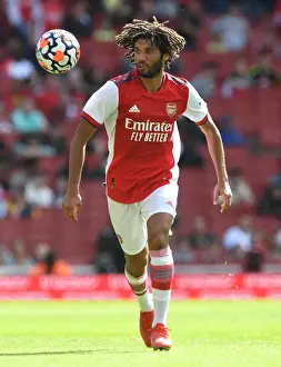 Arsenal V Chelsea - Pre Season Friendly 2021-22 Prints: Arsenal vs. Chelsea: Elneny's Focus at the Emirates - Pre-Season Clash 2021-22
