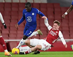 Arsenal vs. Chelsea: Emile Smith Rowe Fouls by N'Golo Kante