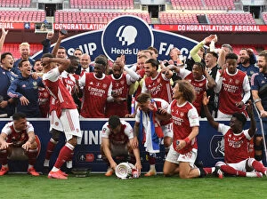 Images Dated 2nd August 2020: Arsenal vs. Chelsea FA Cup Final 2020: Empty Wembley Stadium
