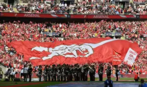 Arsenal vs Chelsea: FA Cup Final - Arsenal Banners at Wembley Stadium