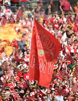 Arsenal vs. Chelsea: The FA Cup Final at Wembley Stadium (2017) - Arsenal's Flag at the Showdown