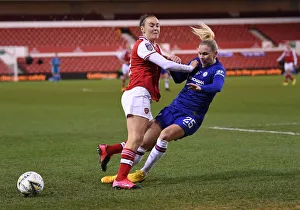 Arsenal Women V Chelsea Women - Continental Cup Final 2020 Prints: Arsenal vs. Chelsea: FA Women's Continental League Cup Final Showdown