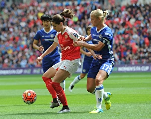 Arsenal Ladies V Chelsea Ladies - FA Cup Final 2016 Prints: Arsenal vs. Chelsea: FA Women's Cup Final - Midfield Battle: Losada vs. Chapman