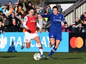 Images Dated 19th January 2020: Arsenal vs Chelsea: A Fierce FA Womens Super League Showdown - Arsenal Women vs Chelsea Women