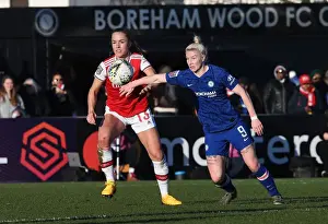 Arsenal Women V Chelsea Women 2019-20 Prints: Arsenal vs. Chelsea: A Fierce FA Womens Super League Showdown - Arsenal Women vs