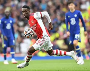 Arsenal vs. Chelsea: Flo Balogun in Action at the Emirates Stadium (Premier League 2021-22)