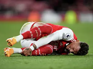 Arsenal vs. Chelsea: Intense Moment as Ben White Clutches His Face in Premier League Showdown, London 2023