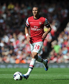 Arsenal V Chelsea 2012-13 Prints: Arsenal vs Chelsea: Kieran Gibbs in Action (2012-13)