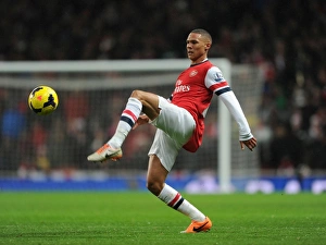 Arsenal V Chelsea 2013-14 Prints: Arsenal vs Chelsea: Kieran Gibbs in Action (2013-14)