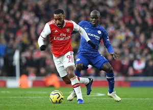 Arsenal V Chelsea 2019-20 Prints: Arsenal vs. Chelsea: Lacazette vs. Kante Clash in Premier League Showdown