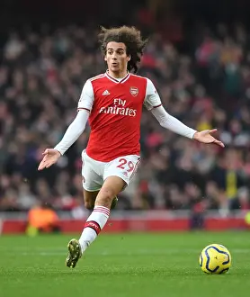 Arsenal V Chelsea 2019-20 Prints: Arsenal vs. Chelsea: Matteo Guendouzi in Action at the Emirates Stadium (Premier League 2019-20)