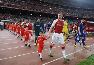Arsenal V Chelsea - Pre Season 2017-18 Prints: Arsenal vs Chelsea: Per Mertesacker Leads Arsenal in Pre-Season Friendly, Beijing 2017