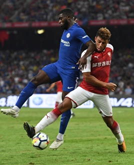 Arsenal V Chelsea - Pre Season 2017-18 Prints: Arsenal vs. Chelsea: Oxlade-Chamberlain vs. Boga Clash in Beijing Pre-Season Friendly