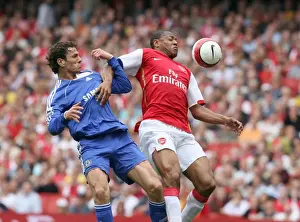 Arsenal V Chelsea 2006-07 Prints: Arsenal vs. Chelsea Rivalry: A Draw at Emirates Stadium - Julio Baptista vs