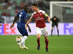 Arsenal V Chelsea Europa League Cup Final 2019 Prints: Arsenal vs. Chelsea Showdown: A Battle of Koscielny and Kante in the Europa League Final