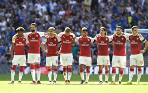 Arsenal V Chelsea - FA Community Shield 2017-18 Prints: Arsenal vs. Chelsea Showdown: FA Community Shield Battle at Wembley Stadium, 2017