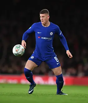Arsenal V Chelsea - Carabao Cup 2017-18 Prints: Arsenal vs. Chelsea Showdown: Ross Barkley Returns to Face His Former Team in Carabao Cup Semi-Finals