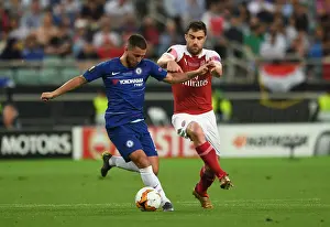 Arsenal V Chelsea Europa League Cup Final 2019 Prints: Arsenal vs. Chelsea Showdown: A Star-Studded Battle - Sokratis vs