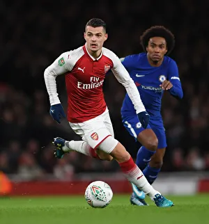 Arsenal vs. Chelsea Showdown: Xhaka vs. Willian in Carabao Cup Semi-Final Clash