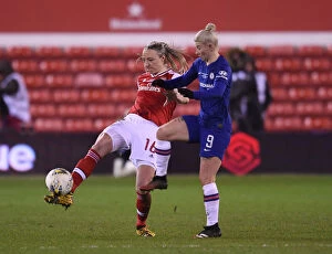 Arsenal Women v Chelsea Women - Continental Cup Final 2020 Collection: Arsenal vs. Chelsea: A Tense Battle - FA Womens Continental League Cup Final