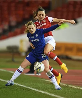 Arsenal Women V Chelsea Women - Continental Cup Final 2020 Prints: Arsenal vs. Chelsea: A Titanic Showdown in the FA Womens Continental League Cup Final