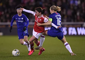 Arsenal Women V Chelsea Women - Continental Cup Final 2020 Prints: Arsenal vs. Chelsea: A Titanic Showdown in the FA Womens Continental League Cup Final