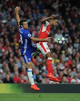 Arsenal V Chelsea 2016-17 Prints: Arsenal vs. Chelsea: Walcott vs. Azpilicueta - Premier League Battle