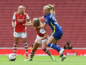 Arsenal Women V Chelsea Women - Mind Series 2021-22 Prints: Arsenal vs. Chelsea: Women's Football Rivalry Heats Up in Pre-Season Clash at Emirates Stadium