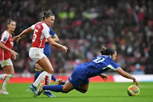 Arsenal vs. Chelsea: Women's Super League Clash at Emirates Stadium - Katie McCabe Fouls Lauren James