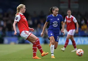 Chelsea Women V Arsenal Women 2022-23 Prints: Arsenal vs. Chelsea: Women's Super League Showdown at Kingsmeadow