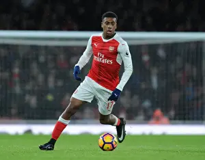 Arsenal V Crystal Palace 2016-17 Prints: Arsenal vs Crystal Palace: Alex Iwobi in Action at the Emirates Stadium