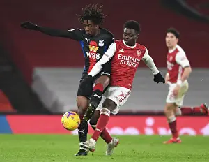Arsenal vs Crystal Palace: Bukayo Saka Clashes with Eberechi Eze in Empty Emirates Stadium - Premier League 2021