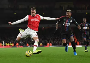 Arsenal V Crystal Palace 2019-20 Prints: Arsenal vs Crystal Palace: A Head-to-Head Battle Between Calum Chambers and Patrick van Aanholt