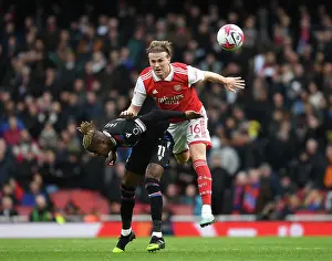 Arsenal V Crystal Palace 2022-23 Prints: Arsenal vs Crystal Palace: Holding vs Zaha - A Premier League Face-Off