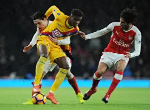 Arsenal V Crystal Palace 2016-17 Prints: Arsenal vs Crystal Palace: Intense Battle Between Hector Bellerin