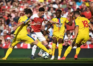 Arsenal vs Crystal Palace: Intense Clash between Ozil and Crystal Palace Defenders