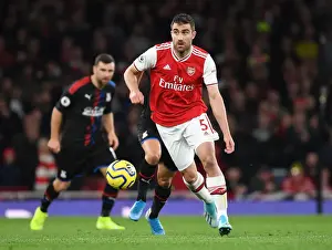 Arsenal vs Crystal Palace: Sokratis in Action at the Emirates Stadium (Premier League 2019-20)