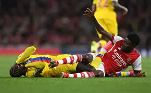 Arsenal V Crystal Palace 2021-22 Prints: Arsenal vs Crystal Palace: Thomas Partey and Cheikhou Kouyate Clash in Premier League Showdown
