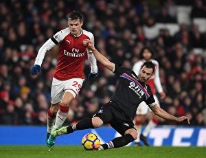 Arsenal V Crystal Palace 2017-18 Prints: Arsenal vs. Crystal Palace: Xhaka vs. Milivojevic Clash in Premier League Showdown
