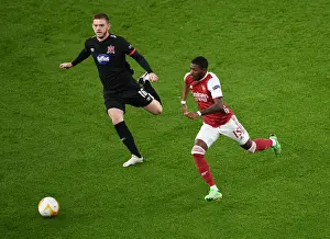 Arsenal V Dundalk 2020-21 Prints: Arsenal vs. Dundalk: Maitland-Niles Clashes in Empty Europa League Match, October 2020