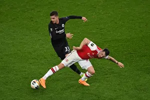 Arsenal V Eintracht Frankfurt 2019-20 Prints: Arsenal vs Eintracht Frankfurt: Granit Xhaka Clashes with Andre Silva in Europa League Showdown
