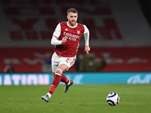 Arsenal vs. Everton: Calum Chambers in Action at the Emirates Stadium, Premier League 2020-21