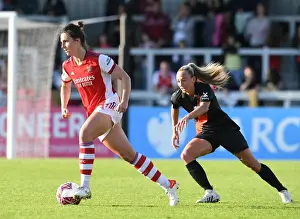 Arsenal Women V Everton Women 2021-22 Prints: Arsenal vs Everton: Clash in the FA WSL - Lotte Wubben-Moy vs Toni Duggan