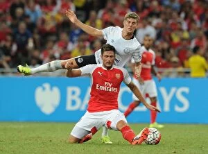 Images Dated 18th July 2015: Arsenal vs. Everton: Clash in the Far East - Olivier Giroud vs
