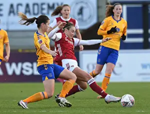 Arsenal Women V Everton Women 2020-21 Prints: Arsenal vs Everton: A FA WSL Showdown - Caitlin Foord vs Damaris Egurrola: Clash of Stars