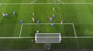 Arsenal V Everton 2013-14 Prints: Arsenal vs. Everton: Intense Penalty Showdown - Premier League 2013-14