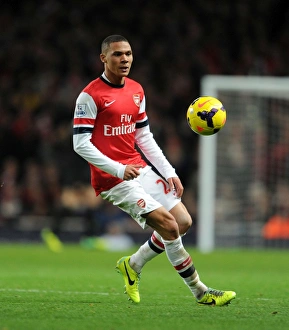 Arsenal V Everton 2013-14 Prints: Arsenal vs Everton: Kieran Gibbs in Action, Premier League 2013-14